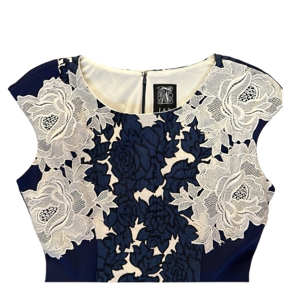 JAX Navy and White Floral Dress - Picture 3 of 7